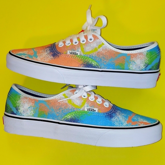 Vans Lace up retro splatter print women's size 9 - Picture 4 of 11